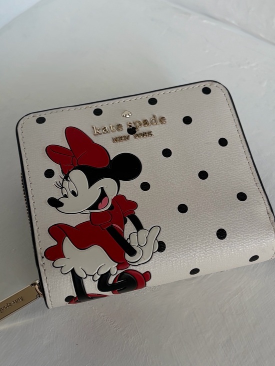 kate spade Handbags - kate spade White & Red Minnie Mouse Polka Dot Zip Wallet